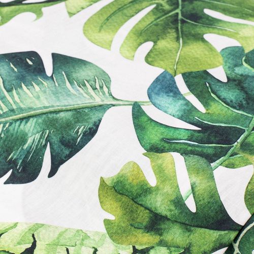 4058896272496 - Baumwollstoff-Digitaldruck Monstera Serie Ria weiß-color