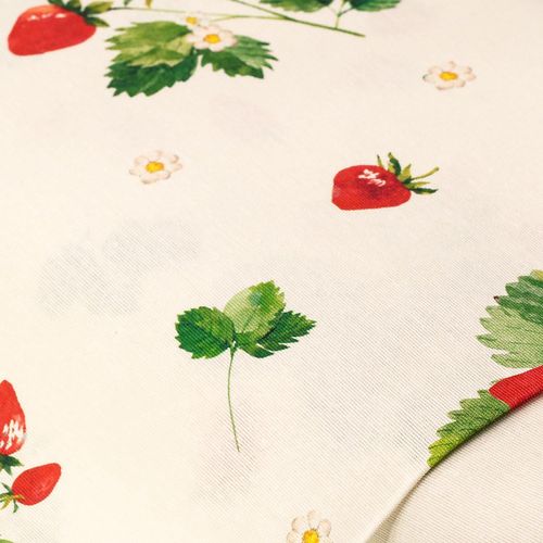 4058896370789 - Dekostoff Erdbeerpflanze Lorena weiß-color 4058896370789 - Dekostoff Erdbeerpflanze Lorena weiß-color