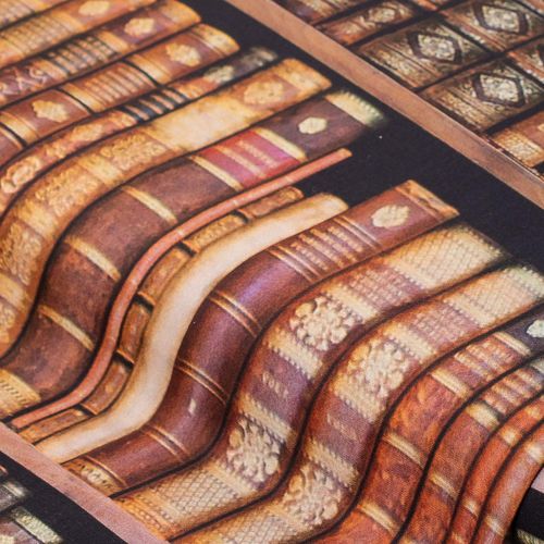 4058896325291 - Baumwollstoff-Digitaldruck Bücherregal Serie Ria braun-color 4058896325291 - Baumwollstoff-Digitaldruck Bücherregal Serie Ria braun-color