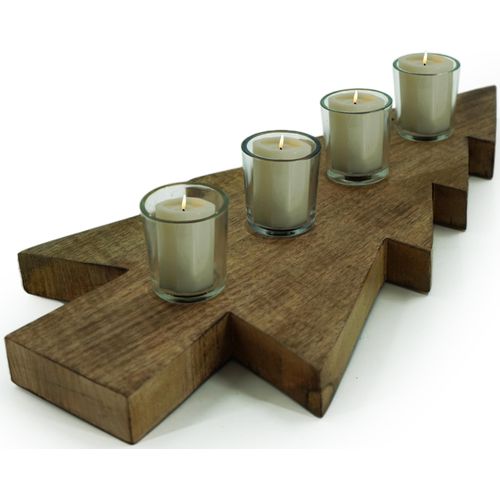 4031456245888 - Kerzentablett Weihnachtsdeko Kerzenhalter Gr B H T 26 cm x 3 cm x 54 cm braun Windlichter Laternen mit rutschfesten Teelichthalter 4031456245888 - Kerzentablett Weihnachtsdeko Kerzenhalter Gr B H T 26 cm x 3 cm x 54 cm braun Windlichter Laternen mit rutschfesten Teelichthalter