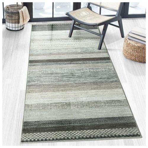 4066088753296 - Floordirekt Teppich-Läufer auf Maß Naxos Grau-Anthrazit