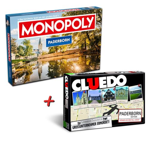 4250897426087 - Monopoly + Cluedo Paderborn Spiele Bundle Edition ab 8 Jahren