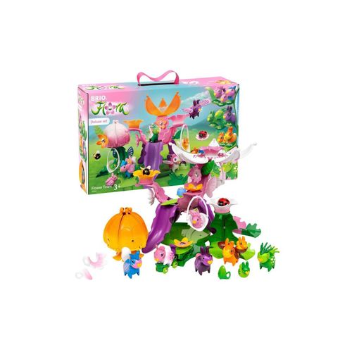 7312350362428 - BRIO Flora - 36242 Blumenstadt Deluxe Set | riesiges Spielset für endlosen fantasievollen Spielspaß für Mädchen und Jungen ab 3 Jahren - wunderschönes Geschenk mit sehr viel Zubehör
