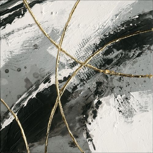 4019449489037 - Originalbild GOLDEN ORBITS II (BHT 40x40x4 cm) PRO ART