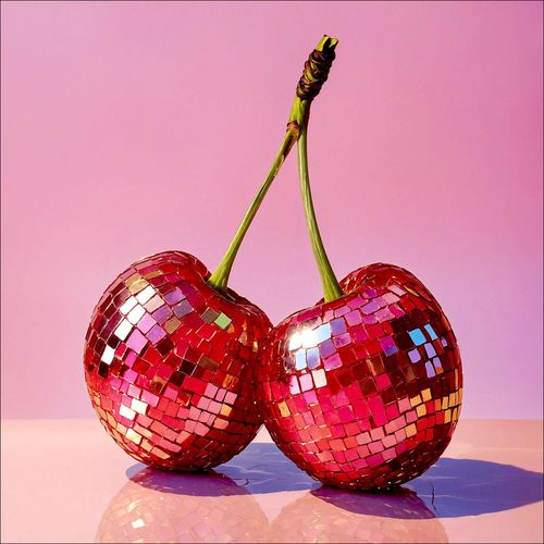 4019449529276 - Glasbild GLITTER CHERRY