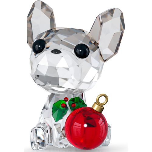 9009656256626 - Dekofigur SWAROVSKI Holiday Cheers Französische Bulldogge bunt (rot grün schwarz goldfarben kristallweiß) Dekofiguren B H T 28cm x 38cm x 26cm Kristall Kristall B28cm H38cm T26cm