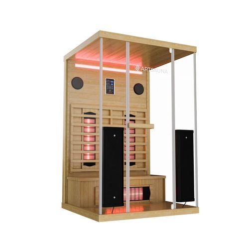 4262437186085 - Infrarotkabine   Wärmekabine Göteborg 120 x 105 x 190 für 2 Person mit Vollspektrumstrahlern & Hemlockholz 4262437186085 - Infrarotkabine   Wärmekabine Göteborg 120 x 105 x 190 für 2 Person mit Vollspektrumstrahlern & Hemlockholz