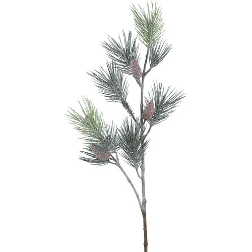 4064118284543 - Kunstzweig CREATIV GREEN Kiefernzweig grün H119cm Kunststoff Kunstpflanzen mit Frost-Optik