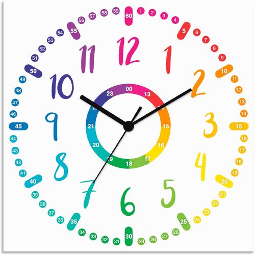 4062144365076 - Wanduhr ARTLAND Kinderuhr - bunt Wanduhren Gr B H T 30 cm x 30 cm x 03 cm Quarzuhr bunt Wanduhren wahlweise mit Quarz- oder Funhuhrwerk lautlos ohne Tickgeräusche 4062144365076 - Wanduhr ARTLAND Kinderuhr - bunt Wanduhren Gr B H T 30 cm x 30 cm x 03 cm Quarzuhr bunt Wanduhren wahlweise mit Quarz- oder Funhuhrwerk lautlos ohne Tickgeräusche
