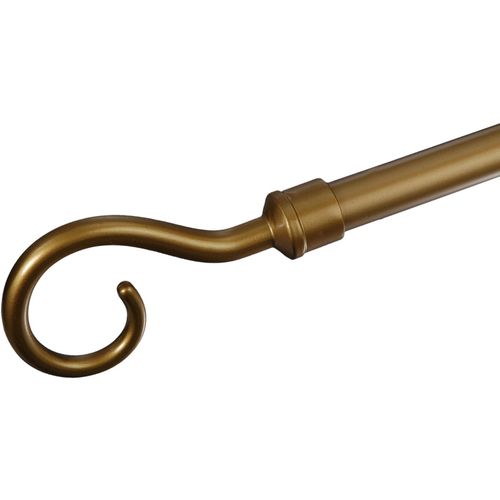 4016318191190 - Gardinenstangen-Endstück Apoll Gr 1 gold (matt goldfarben) H69cm L131cm Ø2cm Gardinenstangenendstücke für Gardinenstangen Ø 20 mm