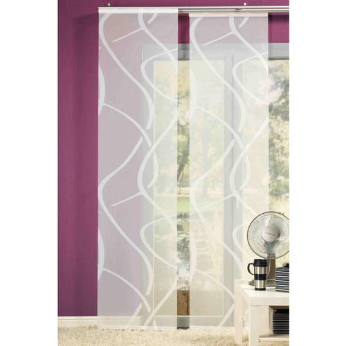 4006470317477 - Schiebegardine NEUTEX FOR YOU Vegas weiß (wollweiß) B60cm H245cm Scherli Polyester Gardinen HxB 245x60 inkl Befestigungszubehör 4006470317477 - Schiebegardine NEUTEX FOR YOU Vegas weiß (wollweiß) B60cm H245cm Scherli Polyester Gardinen HxB 245x60 inkl Befestigungszubehör