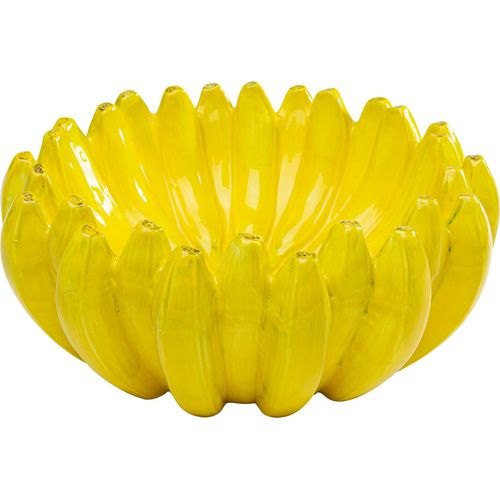 4025621547341 - Dekoschale DESIGN Deko Schale Bananas Ø30cm gelb Porzellan Dekoschalen