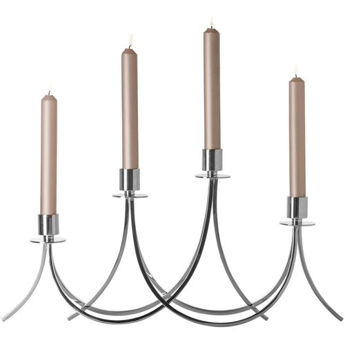 4042911410949 - Kerzenleuchter FINK LILANA silber (silberfarben) Kerzenhalter B H T 61cm x 305cm x 11cm Aluminium Edelstahl für Stabkerzen 4-flammig vernickelt B61cm H305cm T11cm 4042911410949 - Kerzenleuchter FINK LILANA silber (silberfarben) Kerzenhalter B H T 61cm x 305cm x 11cm Aluminium Edelstahl für Stabkerzen 4-flammig vernickelt B61cm H305cm T11cm