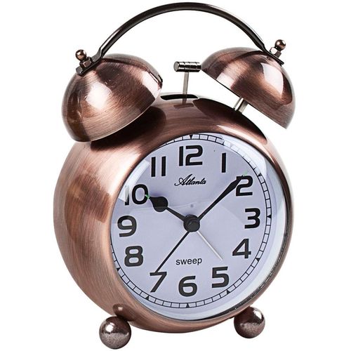 4026934210229 - Glockenwecker ATLANTA 2102 18 braun (kupferfarben) Wecker