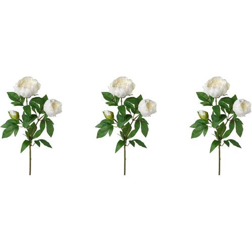 4064118964926 - Kunstblume CREATIV GREEN Peonienzweig weiß B13cm H70cm T17cm Obermaterial 85% Polyester 15% Polyethylen Kunstpflanzen