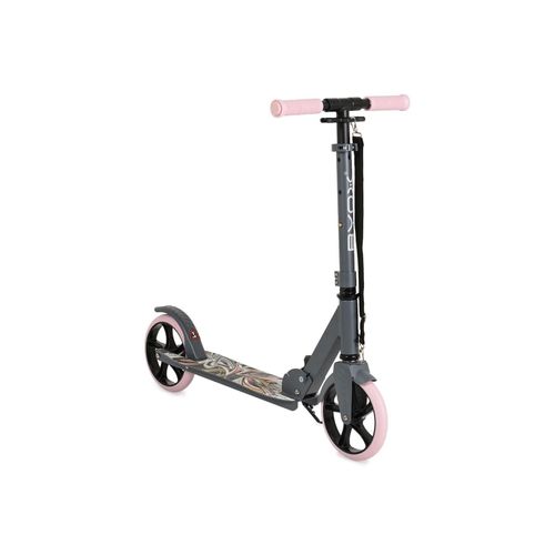3800146229689 - Byox Kinderroller Flurry klappbar Seitenständer höhenverstellbar PU-Räder rosa