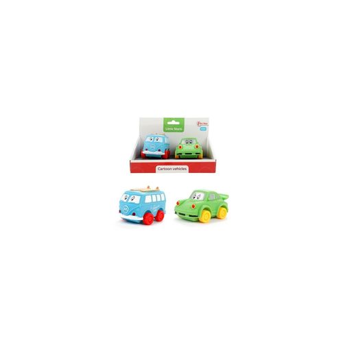 8719905718522 - Toi-Toys - LITTLE STARS - 2 weiche PVC-Autos - Cartoon vehicles Baby Spielzeugautos Autos Fahrzeug