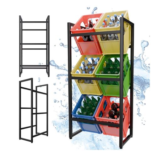 4062048016852 - TroniTechnik® Getränkekistenregal 3 Kisten Kistenregal 3 Kästen Bierkastenständer Getränkeständer