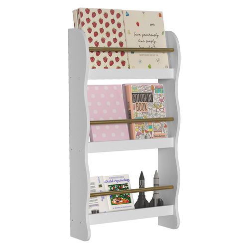 4051814447624 - Holzregal hängend platzsparendes Kinder Regal Maße H 80 x B 43 x T 14 cm Elegantes Regal hängend Aufbewahrungsregal Bücherregal Wandboard - Kilaro 4051814447624 - Holzregal hängend platzsparendes Kinder Regal Maße H 80 x B 43 x T 14 cm Elegantes Regal hängend Aufbewahrungsregal Bücherregal Wandboard - Kilaro