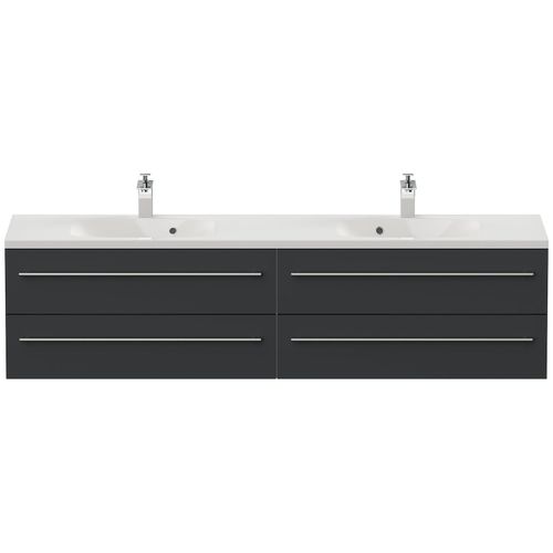 4251982676684 - POSSEIK Waschbecken mit Unterschrank GEANT 180 grafit 1800 x 496 x 440 cm