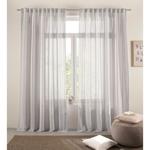 4069745016949 - Gardine SOLIVER Ameera Gr 1 grau B140cm H145cm Leinen Polyester Viskose Gardinen mit Leinen halbtransparent Schal Wohnzimmer Schlafzimmer Vorhang 4069745016949 - Gardine SOLIVER Ameera Gr 1 grau B140cm H145cm Leinen Polyester Viskose Gardinen mit Leinen halbtransparent Schal Wohnzimmer Schlafzimmer Vorhang