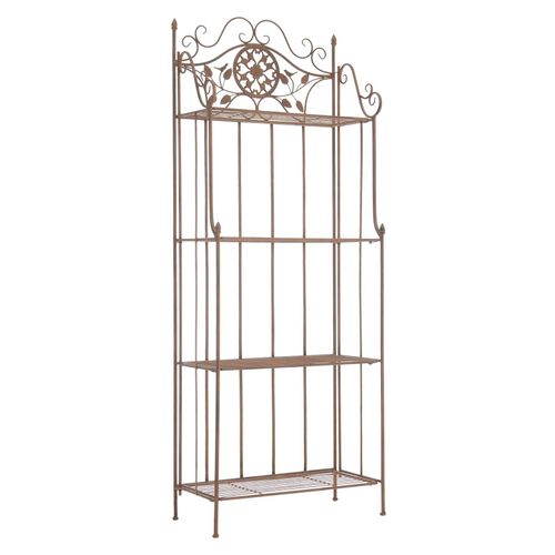 4250420222711 - Standregal FLORA aus Eisen I Klappregal mit 4 Ablagefächern im Landhausstil I In verschiedenen Farben erhältlich