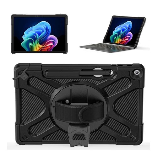 4255785194505 - Für Microsoft Surface Pro 12 2025 Stoßfest TPU PC Hülle mit Halterung