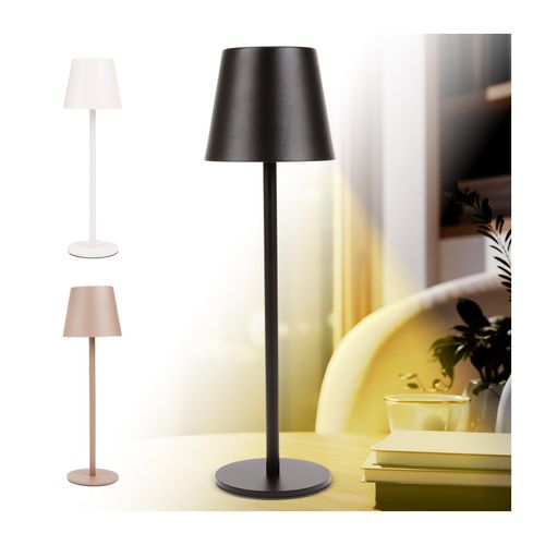 4030152032334 - LED Tischleuchte FASHION dimmbar mit Touch Funktion 3 Lichtfarben IP44 12h Akku schwarz