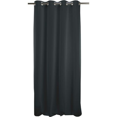 4003440020368 - Vorhang APELT 4362 Rips Uni Gr 1 schwarz B130cm H245cm Jacquard Baumwolle Polyester Gardinen Wasser- und Schmutzabweisend