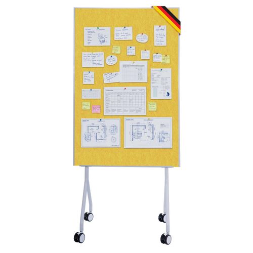 4069009589158 - Floordirekt Mobile Präsentationstafel Giant Doppelseite Filztafel 80 x 120 cm