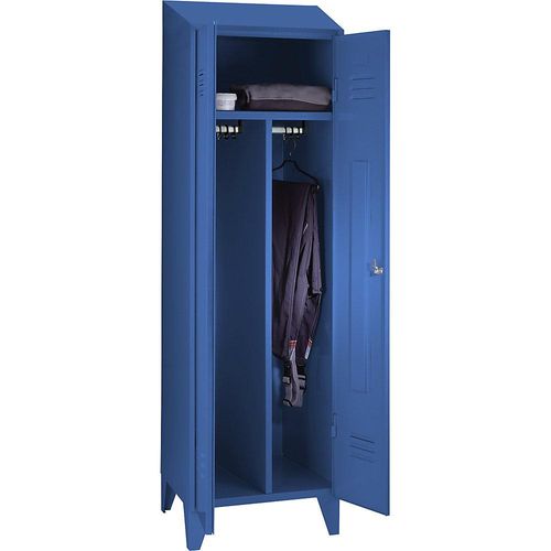 4250618256313 - Schwarz-Weiß-Spind Berlin 2 1 Abteil lichtblau Breite 600 mm schräge Dachform 4250618256313 - Schwarz-Weiß-Spind Berlin 2 1 Abteil lichtblau Breite 600 mm schräge Dachform