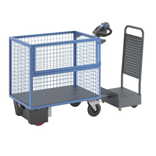 4054666028195 - eurokraft pro Kastenwagen mit Elektroantrieb mit Fahrerstand LxBxH 1870 x 720 x 1240 mm