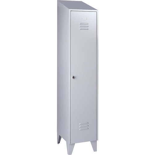 4250618239972 - Spind Berlin 2 1 Abteil lichtgrau Breite 400 mm schräge Dachform 4250618239972 - Spind Berlin 2 1 Abteil lichtgrau Breite 400 mm schräge Dachform