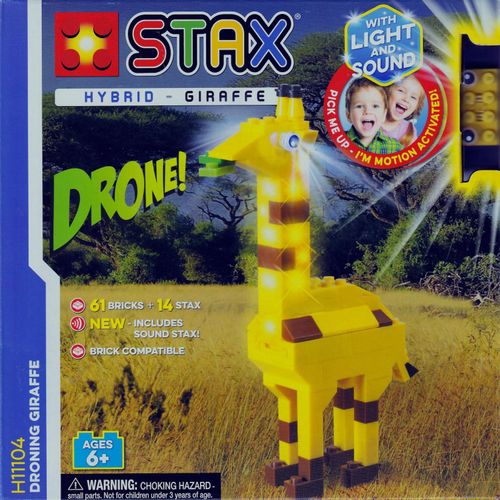 8719831530038 - Light STAX Hybrid Droning Giraffe Licht und Sound Bausteinset kompatibel mit dem STAX System 8719831530038 - Light STAX Hybrid Droning Giraffe Licht und Sound Bausteinset kompatibel mit dem STAX System