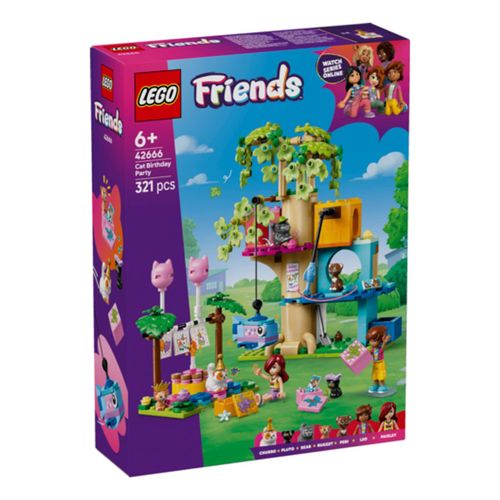 5702017783758 - 42666 Friends Katzengeburtstagsparty & Baumhaus Konstruktionsspielzeug