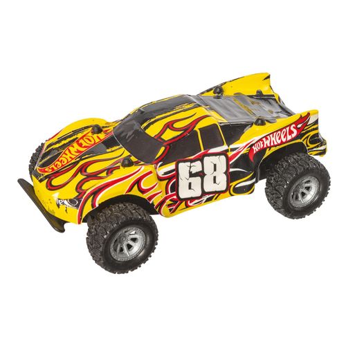 4250897429002 - Happy People RC Auto Hot Wheels Lets Race Team Netflix 128 27 40MHzgelb rot