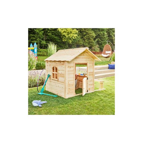 4058166045270 - Spielhaus - der GROßE palast Natur - 166 x 138 x 132 cm mit Bank - fsc zertifiziertes Kinderspielhaus inkl Montagematerial i Gartenhaus Holzhaus 4058166045270 - Spielhaus - der GROßE palast Natur - 166 x 138 x 132 cm mit Bank - fsc zertifiziertes Kinderspielhaus inkl Montagematerial i Gartenhaus Holzhaus