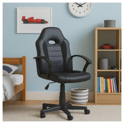 4255701914316 - Schreibtischstuhl höhenverstellbar Daytona Junior Schwarz 4255701914316 - Schreibtischstuhl höhenverstellbar Daytona Junior Schwarz