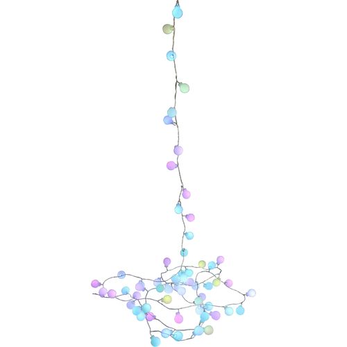 4056422338098 - LED-Lichterkette AM DESIGN Kugel Lichterketten Gr Kabellänge 5 m x Gesamtlänge 75 m bunt (bunt blau gelb gelb) Lichterketten und Lichtschlauch