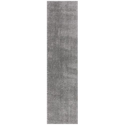 4255632536175 - Hochflor-Teppich Dovel - Recyceltes Polyester - Nachhaltig & Weich Farbe Grau 60x230 cm Kadima Design