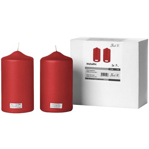 4042911725098 - Stumpenkerze FINK CANDLE rot H15cm Ø8cm Kerzen 4042911725098 - Stumpenkerze FINK CANDLE rot H15cm Ø8cm Kerzen