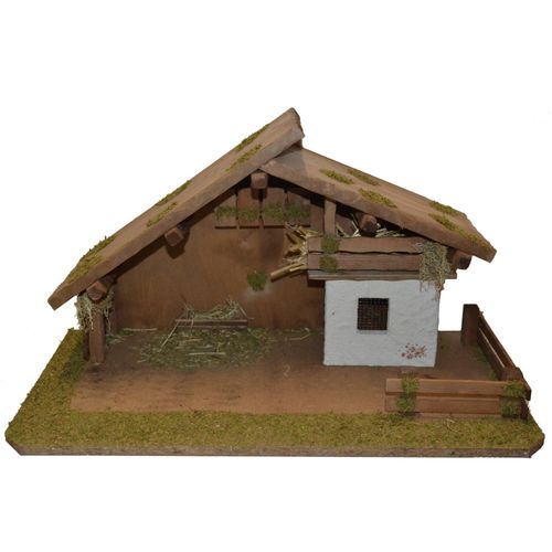 4251020710370 - Krippe ALFRED KOLBE Krippenstall braun B59cm H34cm T30cm Holzwerkstoff Weihnachtskrippen für 13 cm Figuren 4251020710370 - Krippe ALFRED KOLBE Krippenstall braun B59cm H34cm T30cm Holzwerkstoff Weihnachtskrippen für 13 cm Figuren