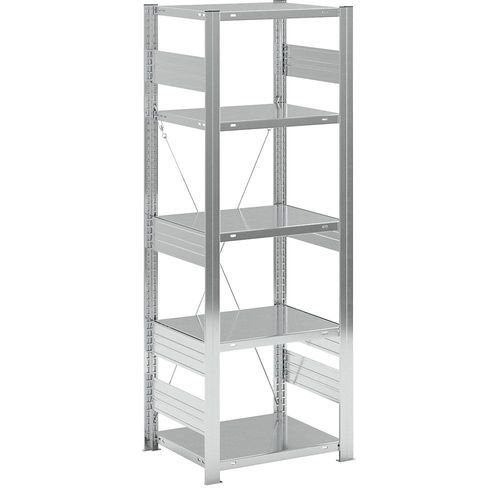 4255821503957 - eurokraft pro Lager-Steckregal verzinkt Bauart schwer Regalhöhe 2000 mm Fachlast 3000 kg Bodentiefe 600 mm Grundregal 4255821503957 - eurokraft pro Lager-Steckregal verzinkt Bauart schwer Regalhöhe 2000 mm Fachlast 3000 kg Bodentiefe 600 mm Grundregal