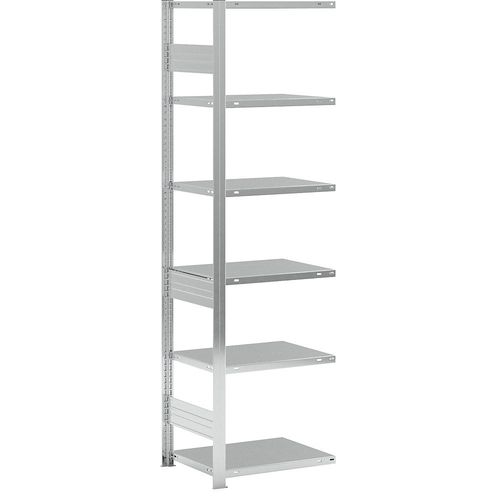 4255821503353 - eurokraft pro Lager-Steckregal verzinkt Bauart schwer Regalhöhe 2500 mm Fachlast 2500 kg Bodentiefe 600 mm Anbauregal 4255821503353 - eurokraft pro Lager-Steckregal verzinkt Bauart schwer Regalhöhe 2500 mm Fachlast 2500 kg Bodentiefe 600 mm Anbauregal