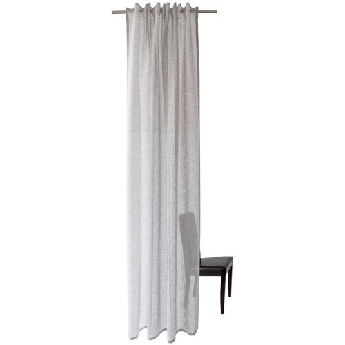 4043343540129 - Gardine Oskar Gardinen Gr 245 cm verdeckte Schlaufen 140 cm grau Verdeckte Schlaufen Gardine uni Wohnzimmer Schlafzimmer transparent