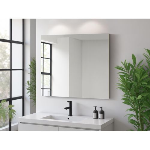 4068223454334 - Badspiegel WELLTIME Florenz beige (kaschmir) B80cm H60cm T18cm MDF Spiegel in drei Breiten (60cm80cm100cm) 4068223454334 - Badspiegel WELLTIME Florenz beige (kaschmir) B80cm H60cm T18cm MDF Spiegel in drei Breiten (60cm80cm100cm)