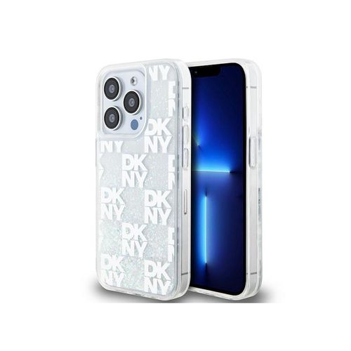 3666339271053 - Liquid Glitter Silikon Case für Apple iPhone 15 Pro Glitzer   Silber