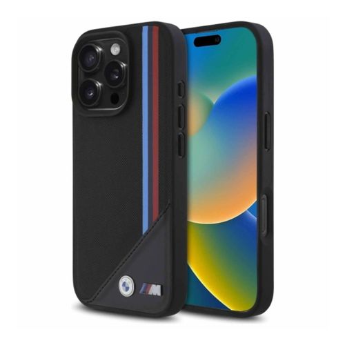 3666339323790 - Apple iPhone 16 Pro Max Meshed Tricolor Stripes MagSafe Hülle Case