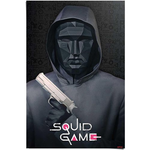 8714597622799 - Poster REINDERS Squid Game - front man rot (farbe bild(er) rot) B61cm H915cm T01cm Papier Bilder