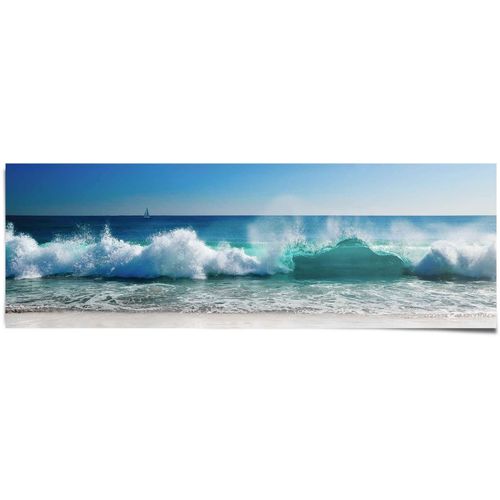 8714597587760 - Poster REINDERS Stürmische Wellen Meer - Strandbilder - Wasser - Urlaub blau (farbe bild(er) blau) B158cm H53cm Papier Bilder 8714597587760 - Poster REINDERS Stürmische Wellen Meer - Strandbilder - Wasser - Urlaub blau (farbe bild(er) blau) B158cm H53cm Papier Bilder